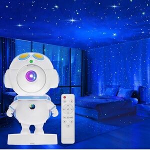 Astronaut star projector galaxy